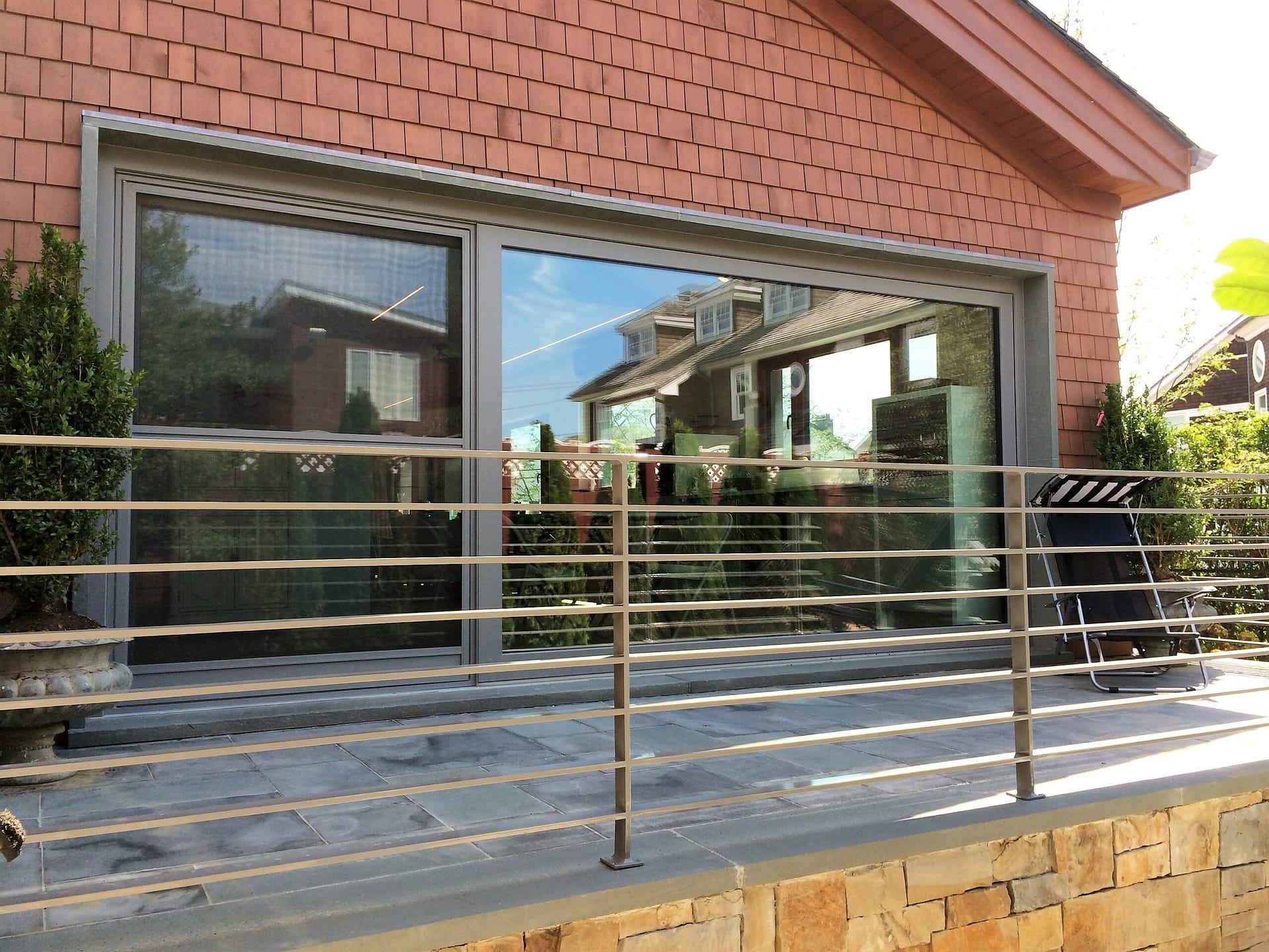 2 panels custom-lift-and-slide view inside the bedroom